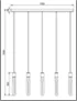 Linear Luxe – 1000mm Shining Gold LED Chandelier