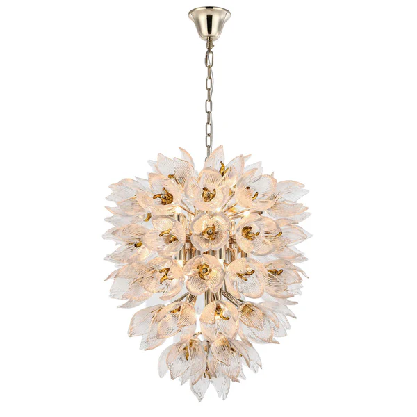 Aurum Cluster – 450mm Gold Handmade Glass Chandelier