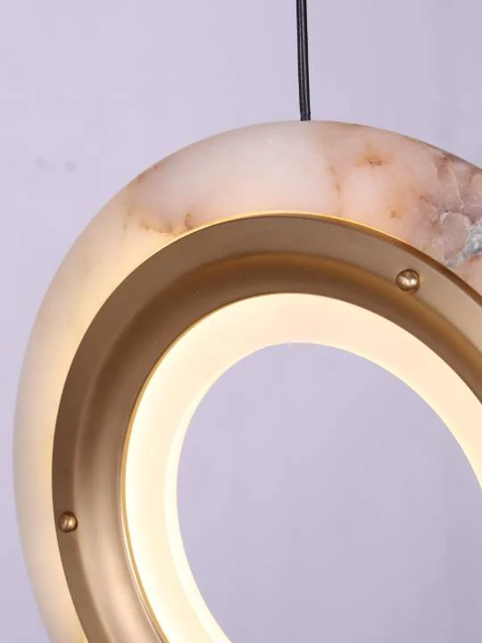 Orris Halo – Multi-Ring Pendant Chandelier in Matte Gold