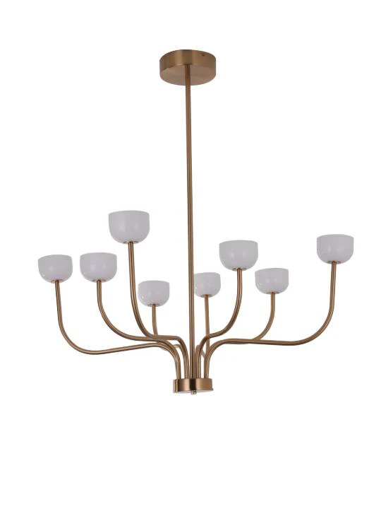 Solano Grace – 8-Light Chandelier in Antique Copper