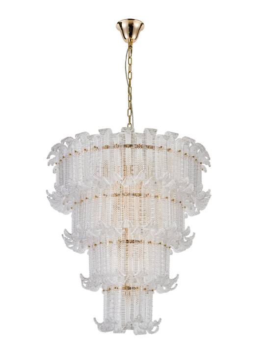 Vienna Bloom – Classic Tiered Chandelier with Handmade Glass