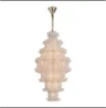Imperial Crest – Grand Tiered Chandelier with Handmade Glass