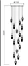Celestara Cascade – 16-Light Grand Staircase Chandelier