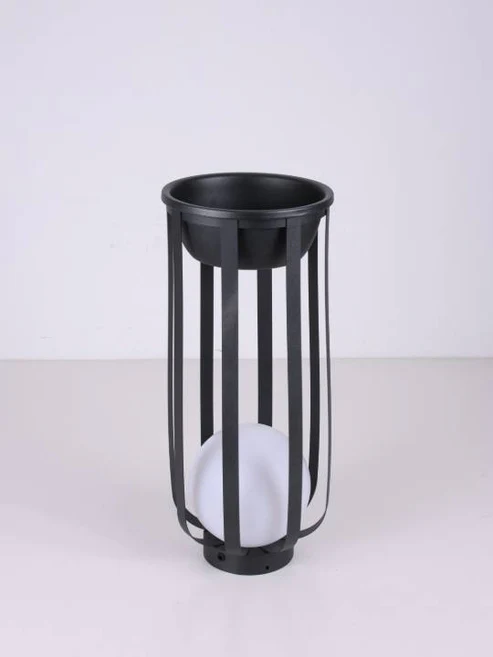 Compact Outdoor Black Bollard Outdoor Light – E27, IP65 Rated