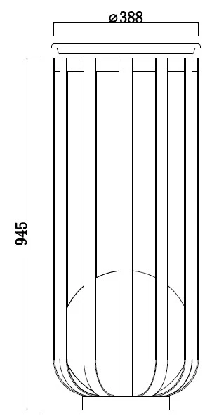 Modern Outdoor Black Bollard Outdoor Light – E27, IP65 Rated
