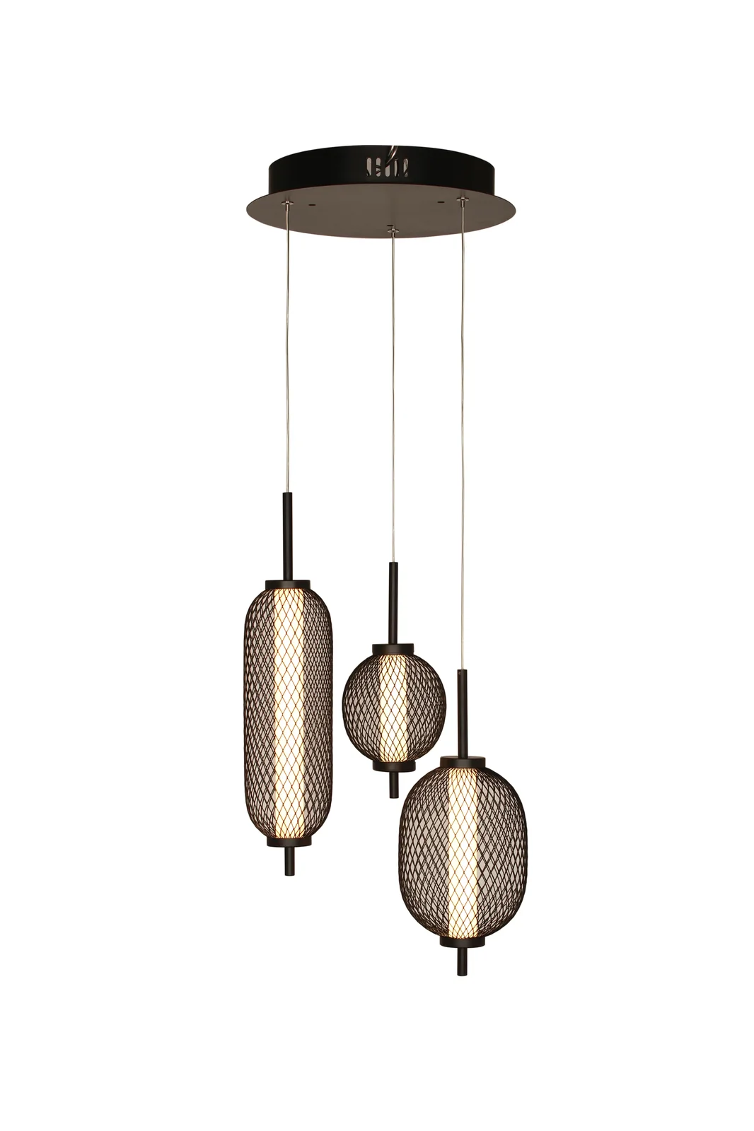 Noir Edge – Matte Black LED Pendant (6W)