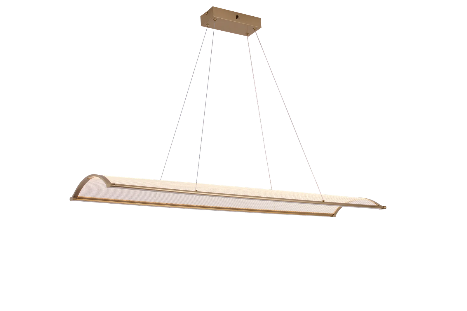 Aurum Beam – Antique Brass Linear LED Pendant