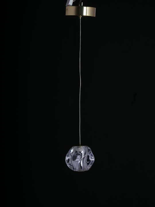 Milky Glass Gold Pendant Light
