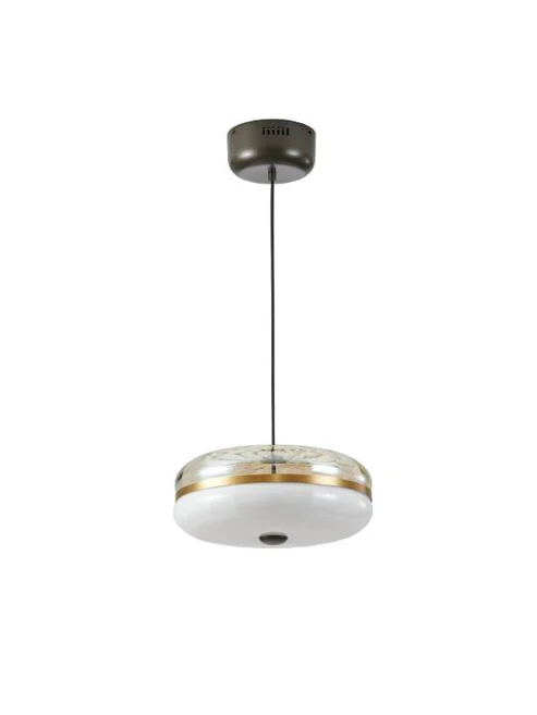 Gold Milky Glass Ceiling Pendant Light