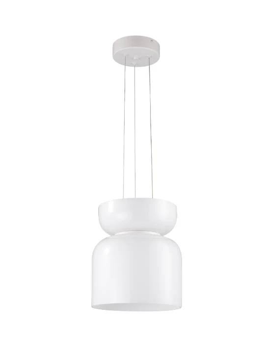 Milky Glass Ceiling Pendant Light – Tall