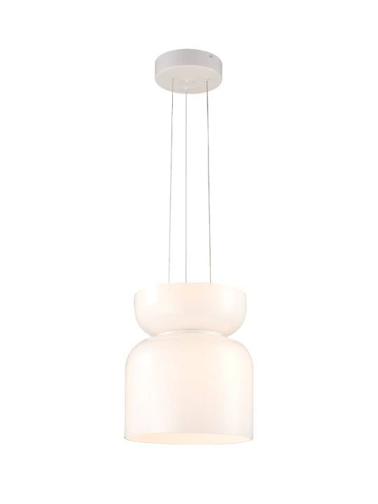 Milky Glass Ceiling Pendant Light – Tall