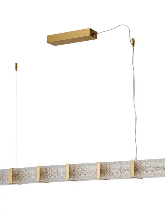 Amber Line – 1100mm Handmade Glass Linear Pendant