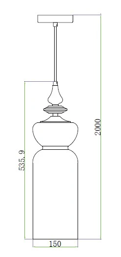 Smoky Amber – Bronze & Glass Pendant Light