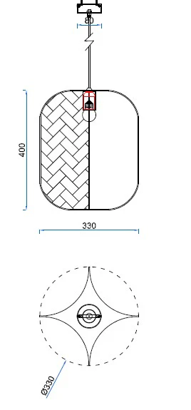 Classic Fabric Pendant Light – Medium