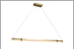 Brass Linear Accent Pendant Light