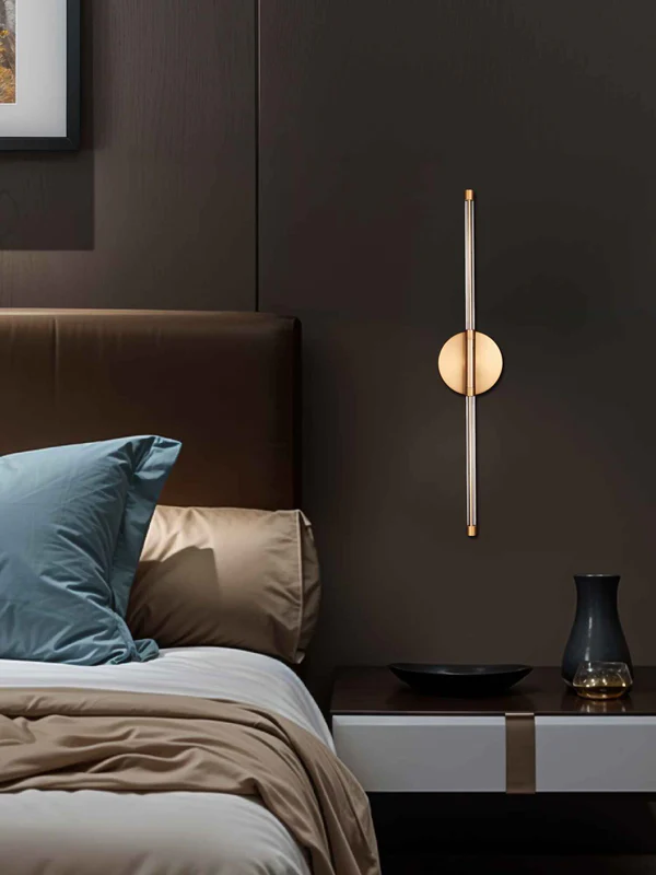 Antique Brass Linear LED Wall Light – 2 × 4.5W