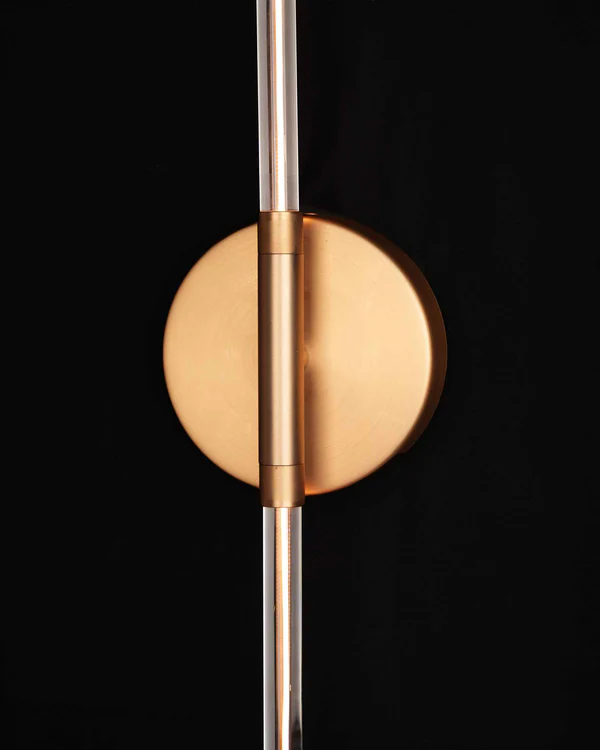 Antique Brass Double Vertical Wall Light – LED 2×5.4W
