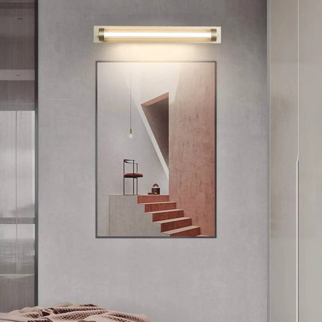 Champagne Gold Mirror Light – 15W LED (610mm Wide)