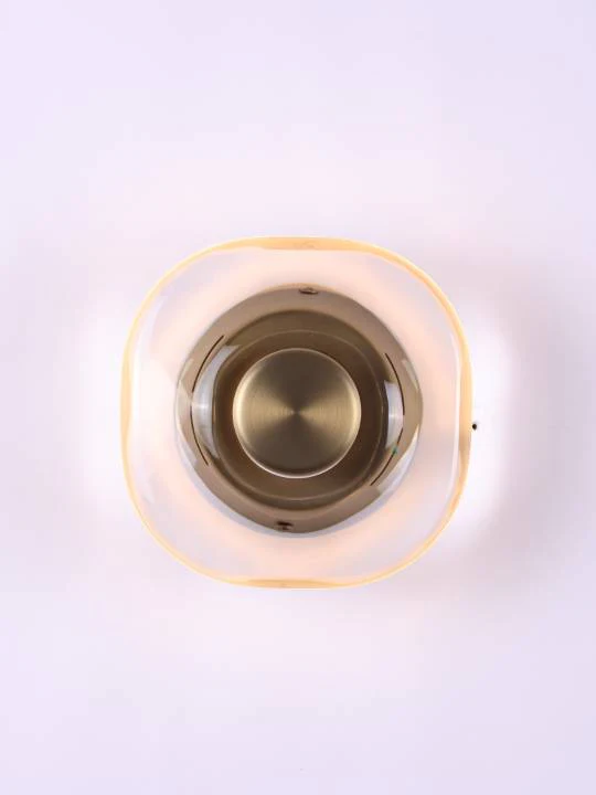 Crystal Accent Wall Light – Luxe Round Gold Finish