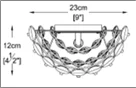 Crystal Wall Light in Chrome with Smoky Accents – G9 Holder