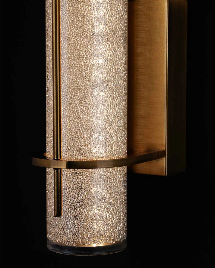 Brass Finish Sugar Glass Wall Light – 8W | DW 1060