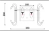 Twin Handmade Glass Wall Light – Light Platinum Finish
