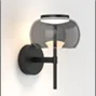 Smoky Grey Wall Light – Matte Black Finish (7W)